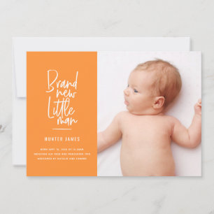 Moderne hand getrokken de geboorteaankondiging van aankondiging