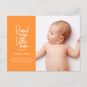 Moderne hand getrokken de geboorteaankondiging van feestdagenkaart