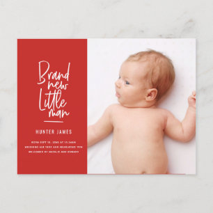 Moderne hand getrokken de geboorteaankondiging van feestdagenkaart