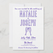 Moderne hand getrokken geschreven retro foto bruil kaart (Voorkant)