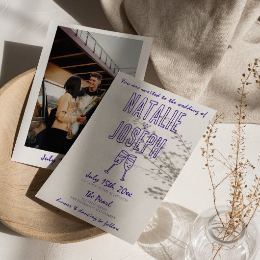 Moderne hand getrokken geschreven retro foto bruil kaart