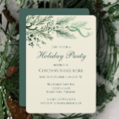 Moderne Hand getrokken Pine Corporate Holiday Part Kaart