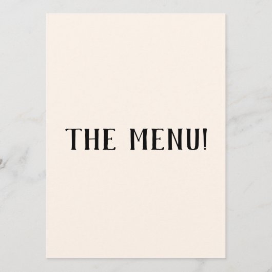 Moderne Hand getrokken taart retro eigenzinnige br Menu (Achterkant)