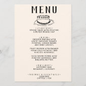 Moderne Hand getrokken taart retro eigenzinnige br Menu (Voorkant)