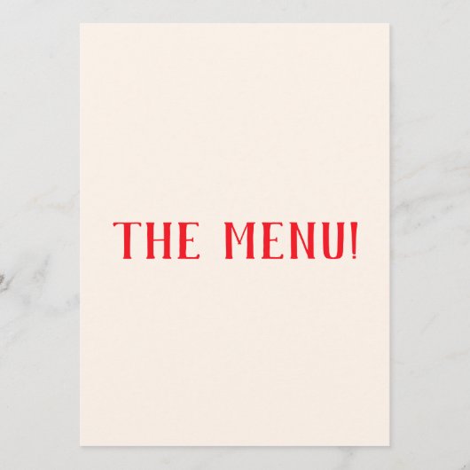 Moderne Hand getrokken vork mes retro eigenzinnige Menu (Achterkant)