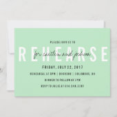 Moderne Hand Lettered repetitie Dinner Invitation Kaart (Voorkant)