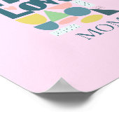 Moderne hand met liefdespasta poster (Hoek)