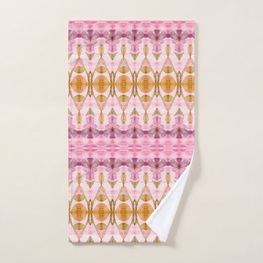  moderne handdoekset met gouden PLum en roze Bad Handdoek (Handdoek)