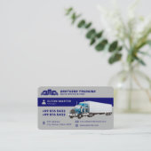 Moderne handel | Blauw grijs Visitekaartje (Staand voorkant)