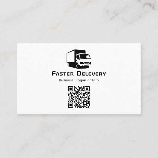 Moderne handel | geel visitekaartje (Achterkant)