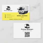 Moderne handel | geel visitekaartje (Voorkant / Achterkant)