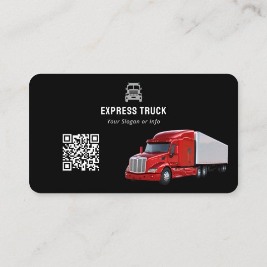 Moderne handel | Zwart Visitekaartje (Achterkant)