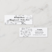 Moderne handgemaakt met minimale liefdesFloral Mini Visitekaartje (Voorkant / Achterkant)