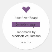 Moderne, handgemaakte lavendezeep | Bedrijfsnaam