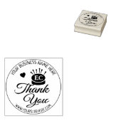 Moderne Handgemaakte Naai Dank Je  Rubberstempel (Gestempeld)