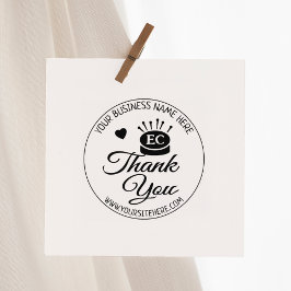 Moderne Handgemaakte Naai Dank Je  Rubberstempel