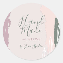 Moderne handgemaakte sticker met liefdespakket