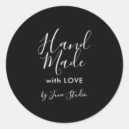 Moderne handgemaakte sticker met liefdespakket