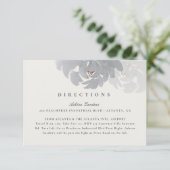 Moderne handgeschilderde elegante bloemenbruiloft  informatiekaartje (Staand voorkant)