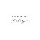 Moderne handgeschreven bankbakkerij  zelfinktende stempel (Design)