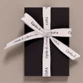 Moderne handgeschreven beginletters en namen Bruil Grosgrain Lint