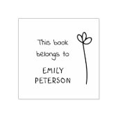 Moderne handgeschreven bibliotheekboek met naam rubberstempel (Afrduk)