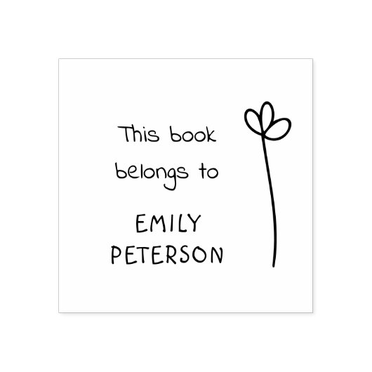 Moderne handgeschreven bibliotheekboek met naam rubberstempel (Afrduk)