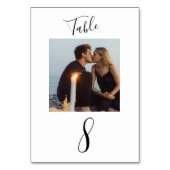 Moderne handgeschreven bruiloft voor script kaart (Voorkant)