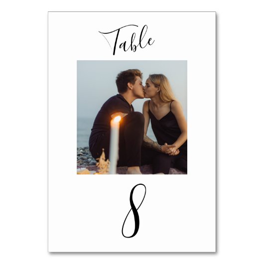 Moderne handgeschreven bruiloft voor script kaart (Voorkant)