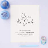 Moderne, handgeschreven bruiloft voor typografie flyer (Enkel)