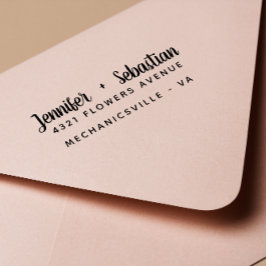 Moderne handgeschreven Calligrafie script bruiloft Zelfinktende Stempel