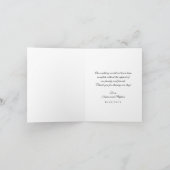 Moderne handgeschreven dankkaart met vette letters bedankkaart (Binnen)