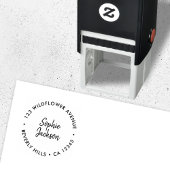 Moderne handgeschreven | Eenvoudig retouradres Zelfinktende Stempel