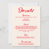 Moderne handgeschreven eigenzinnige alles in één b kaart (Achterkant)