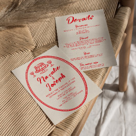 Moderne handgeschreven eigenzinnige alles in één b kaart