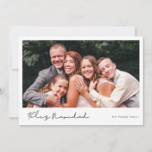 Moderne handgeschreven Feliz Navidad-foto Feestdagenkaart (Voorkant)