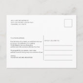 Moderne handgeschreven foto bruiloft Dank u Briefkaart (Achterkant)