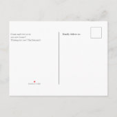 Moderne, handgeschreven foto die we hebben verplaa aankondigingskaart (Achterkant)