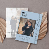 Moderne, handgeschreven foto slaat de datum van he save the date