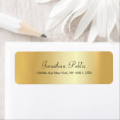 Moderne handgeschreven, gouden handmatige Sjabloon Etiket (Insitu)