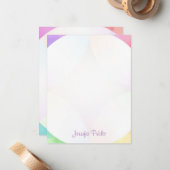 Moderne handgeschreven handgeschreven handgeschrev notitiekaartje (Voorkant / Achterkant in situ)