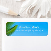 Moderne handgeschreven handgeschreven handmatige h etiket (Insitu)