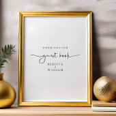 Moderne handgeschreven handgeschreven handschrift poster
