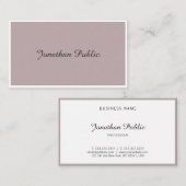 Moderne handgeschreven handgeschreven script eenvo visitekaartje (Voorkant / Achterkant)