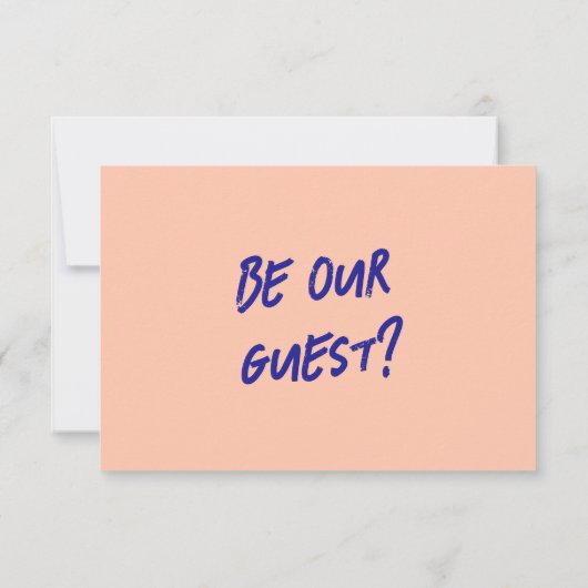 Moderne handgeschreven heldere kleurrijke retro br RSVP kaartje (Achterkant)