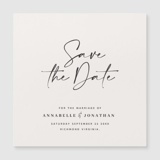 Moderne handgeschreven huwelijksaankondiging typog (Voorkant)