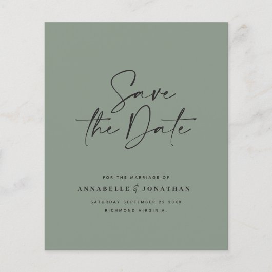 Moderne handgeschreven huwelijksaankondiging typog (Voorkant)