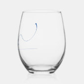 Moderne handgeschreven kalligrafie Mr. Wijnglas Zonder Voet (Links)