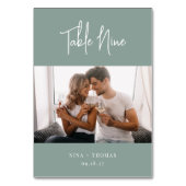 Moderne handgeschreven + klassieke serieforum foto kaart (Voorkant)