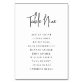 Moderne handgeschreven + klassieke seriële gastnam kaart (Voorkant)